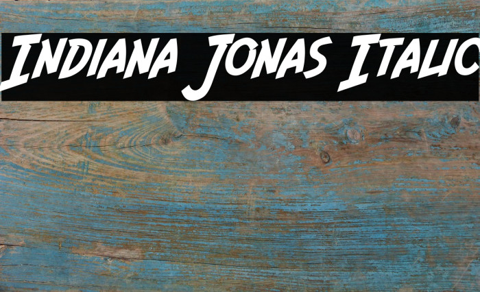 Indiana Jonas Italic Example 1