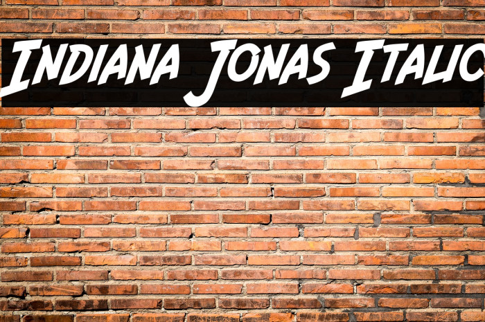 Indiana Jonas Italic Example 2