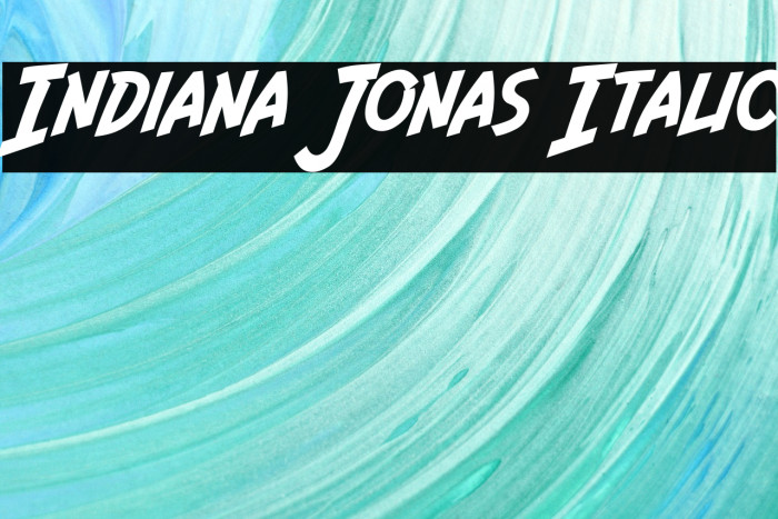 Indiana Jonas Italic Example 3