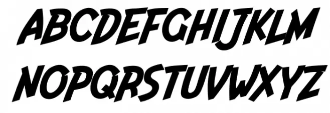 Indiana Jonas Italic Caratteri MINUSCOLO