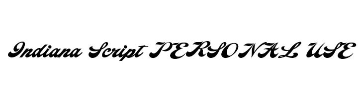 Indiana Script PERSONAL USE फ़ॉन्ट