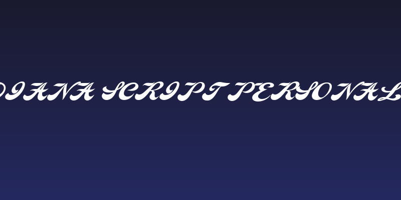 Indiana Script PERSONAL USE Social Header