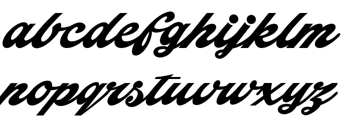Indiana Script PERSONAL USE Font LOWERCASE