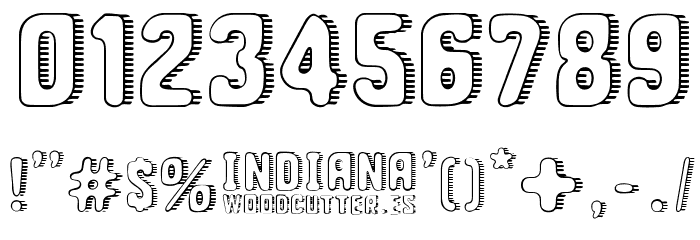 Indiana State Font OTHER CHARS