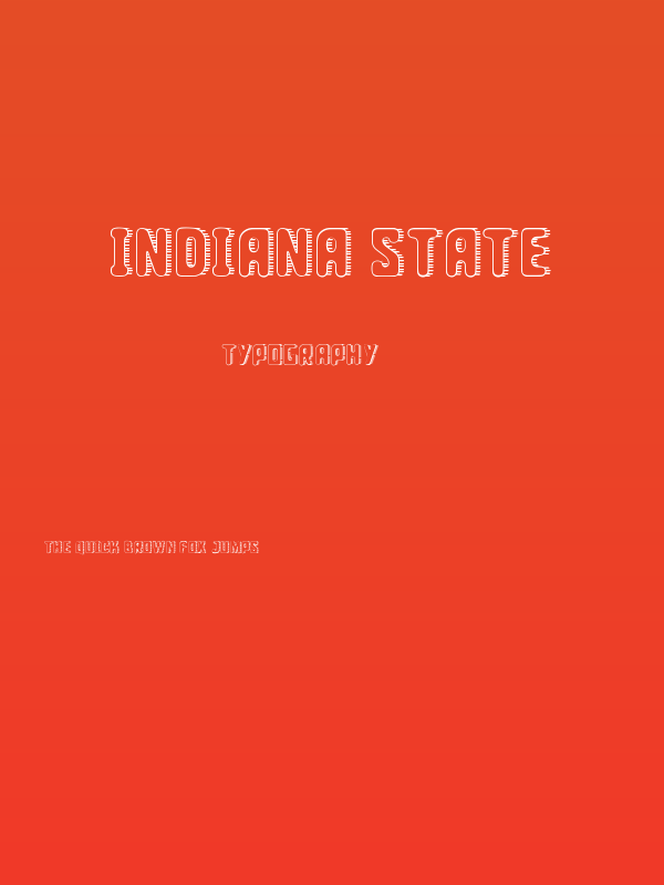 Indiana State Poster