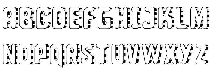 Indiana State Font LOWERCASE