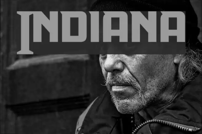 Indiana Шрифта examples