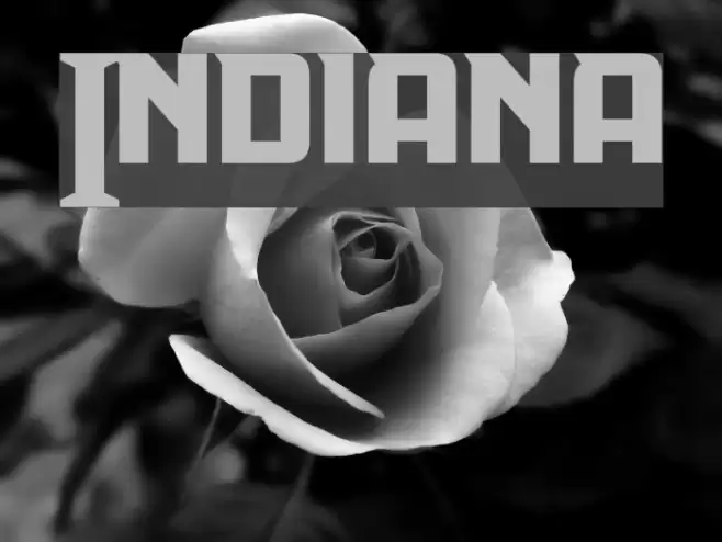 Indiana Шрифта examples