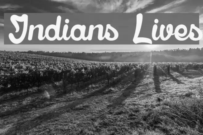 Indians Lives Font examples