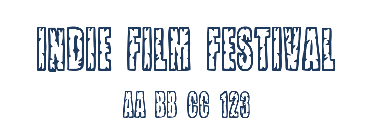 Indie Film Festival Font Preview
