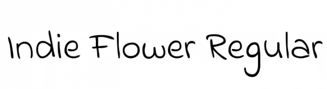Indie Flower Regular  لخطوط تنزيل