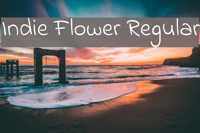 Indie Flower Regular Font examples