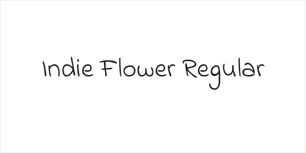 Indie Flower Regular Logo
