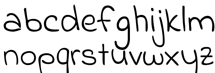 Indie Flower Regular Font LOWERCASE