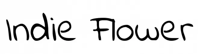 Indie Flower  لخطوط تنزيل