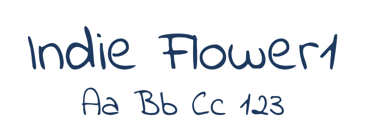 Indie Flower1 Font Preview