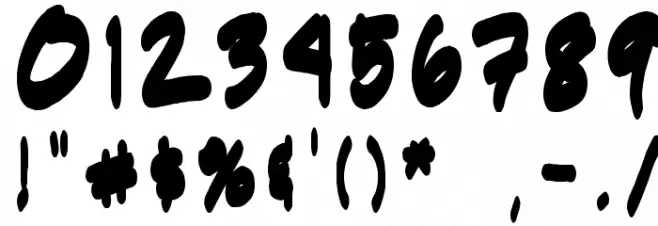 Indie Komiks Sketch Bold Polices AUTRES CHARS