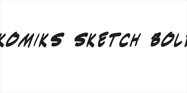 Indie Komiks Sketch BoldItalic Logo