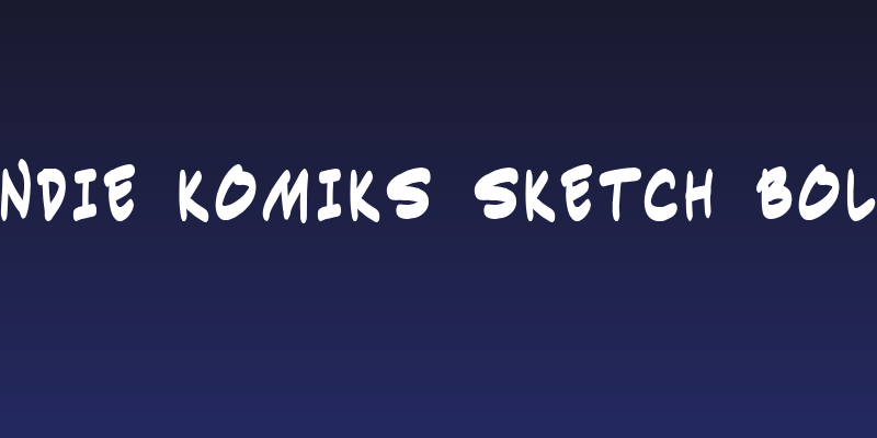 Indie Komiks Sketch Bold Social Header