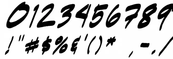 Indie Komiks Sketch Italic Font OTHER CHARS