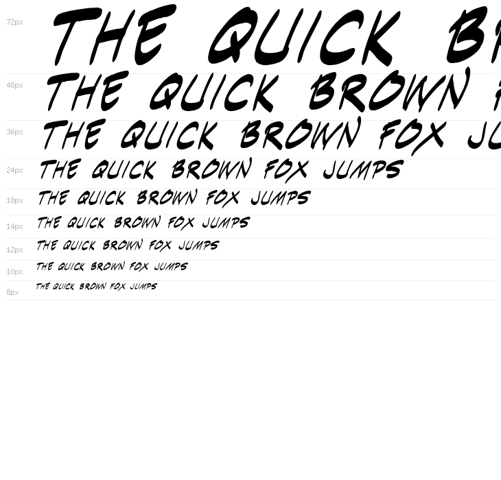 Indie Komiks Sketch Italic Waterfall