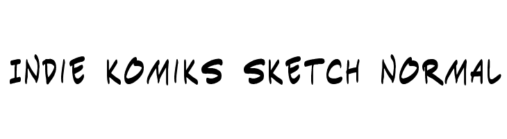 Indie Komiks Sketch Normal  font caratteri gratis