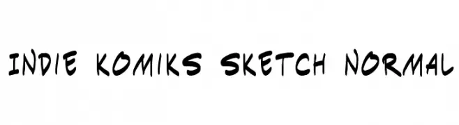 Indie Komiks Sketch Normal  नि: शुल्क फ़ॉन्ट्स डाउनलोड