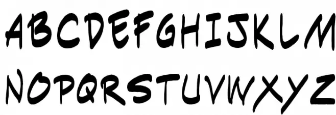 Indie Komiks Sketch Normal Fonte MAIÚSCULAS