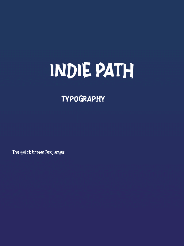 Indie Path Poster