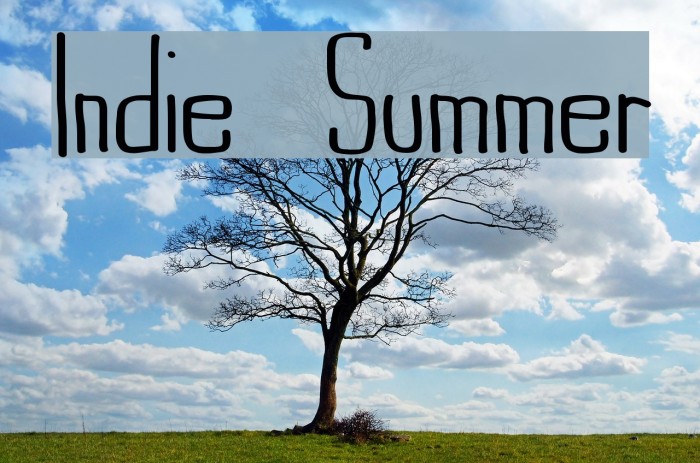 Indie Summer Font examples