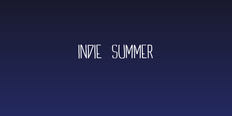 Indie Summer Social Header