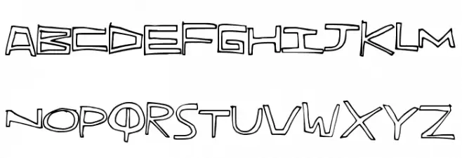 IndieHand フォント 大文字