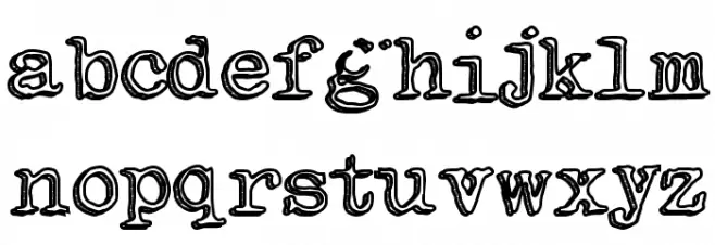 IndieRock Font LOWERCASE