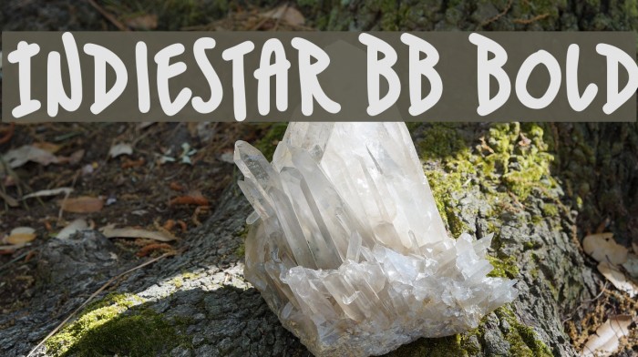 IndieStar BB Bold Шрифта examples