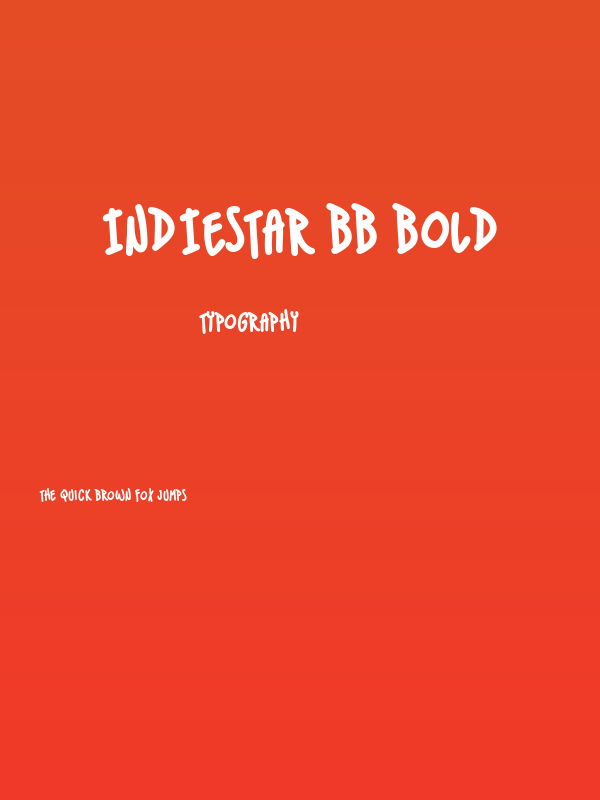 IndieStar BB Bold Poster