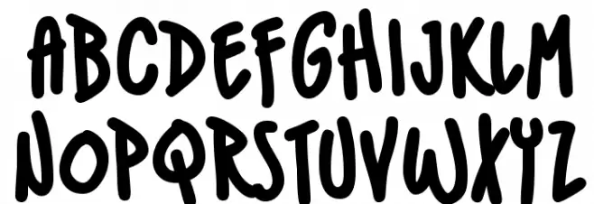 IndieStarBB-Bold Schriftart Kleinbuchstaben