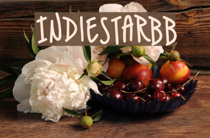 IndieStarBB Font examples