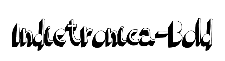 Indietronica-Bold  font caratteri gratis