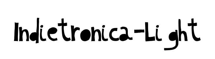Indietronica-Light Font