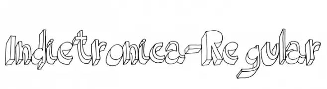 Indietronica-Regular  les polices de caractères gratuit tlcharger