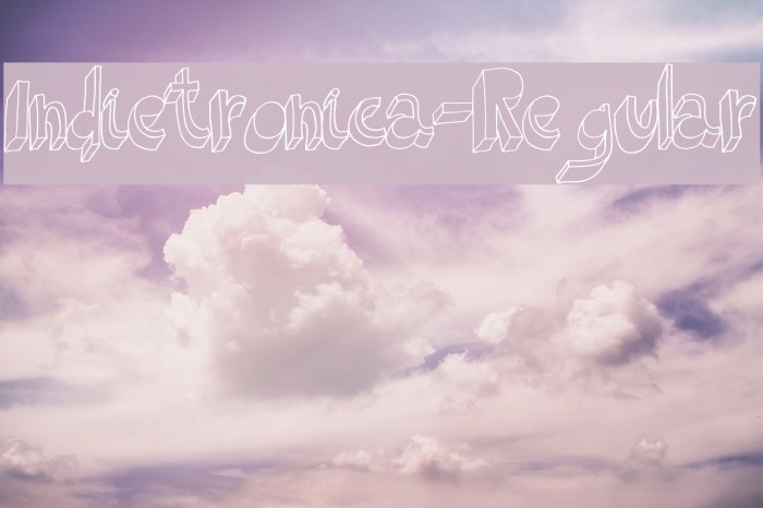 Indietronica-Regular Example 1
