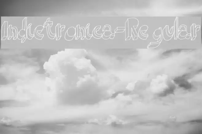 Indietronica-Regular Font examples