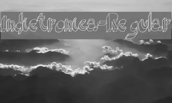 Indietronica-Regular Font examples