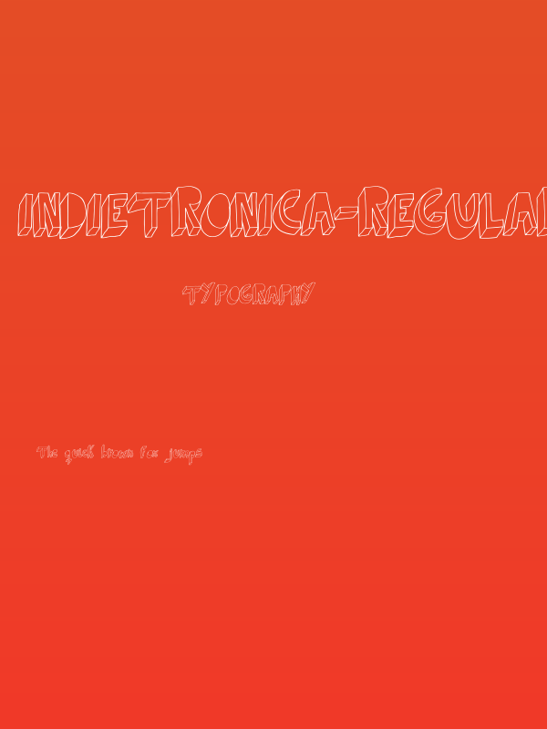Indietronica-Regular Poster