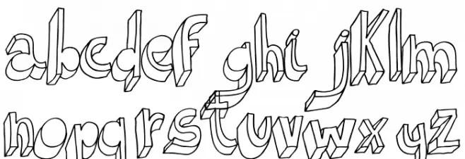 Indietronica-Regular Font LOWERCASE