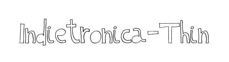 Indietronica-Thin Font