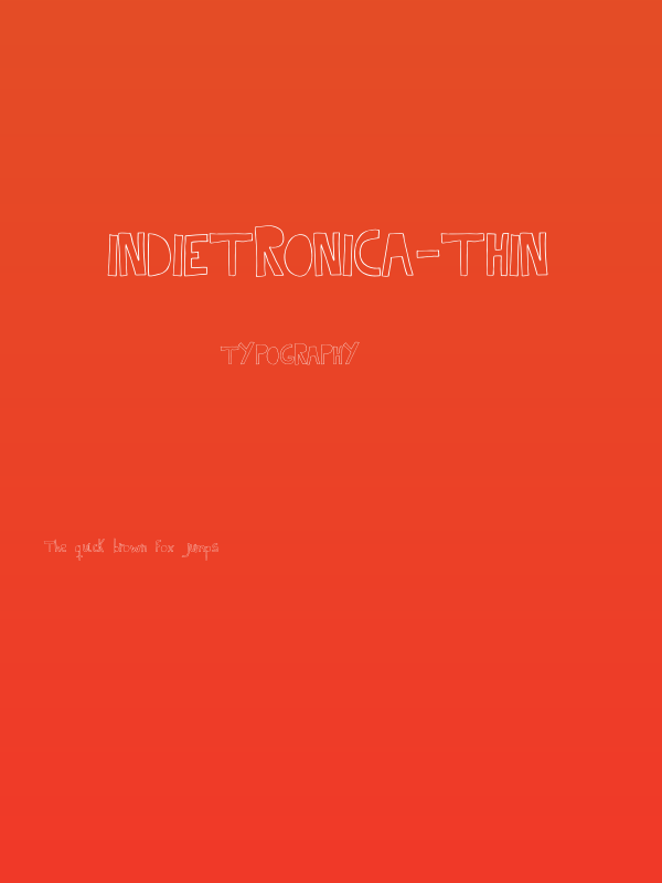 Indietronica-Thin Poster