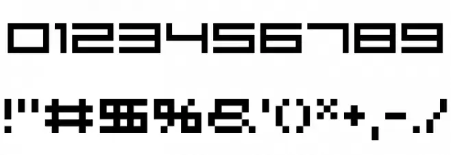 Indieutka Pixel8 Font OTHER CHARS