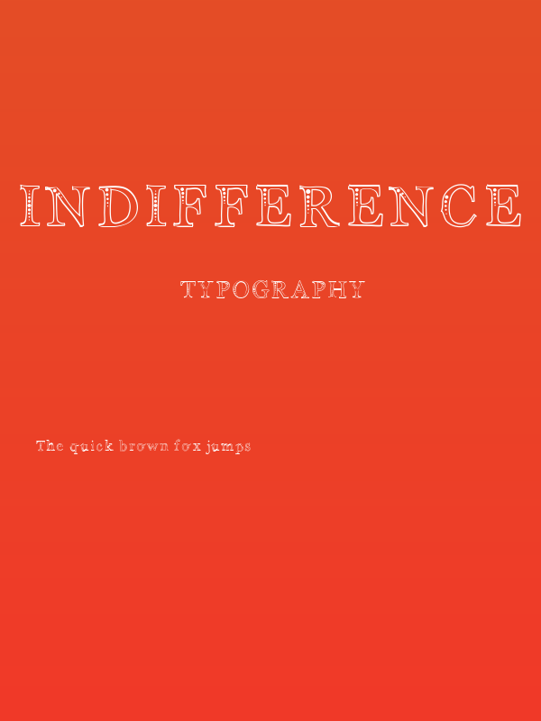 Indifference Poster