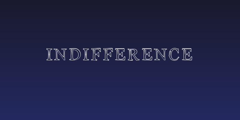 Indifference Social Header